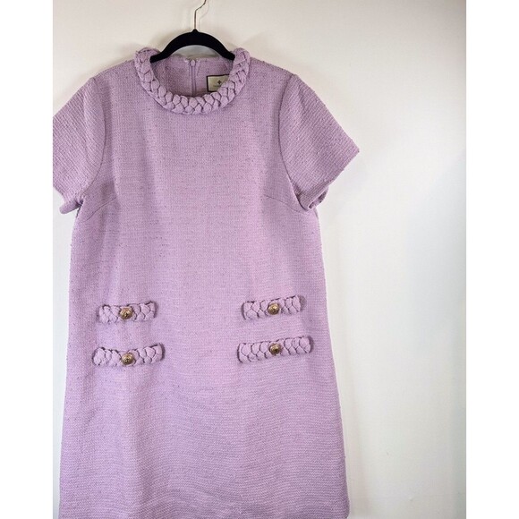 NWT Tuckernuck Womens Dress Lilac Tweed Jackie Mini Short Sleeve A Line Size XL - Picture 6 of 11